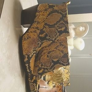 Sam Edleman Winona snake print booties